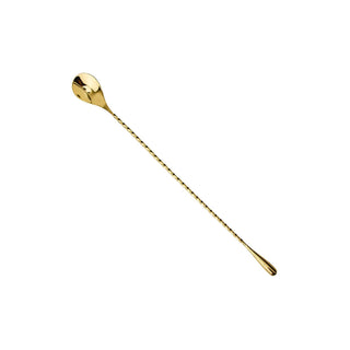 24k gold plated tear drop bar spoon for making cocktails