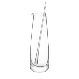 bar culture glass jug & stirrer 