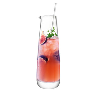 bar culture glass jug & stirrer with drink inside