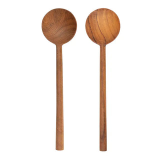 Teak Serving Spoons (Set of 2)